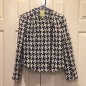 Houndstooth blazer